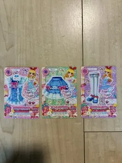 アイカツカード3枚セット アイスブルーコーデ 星宮いちご