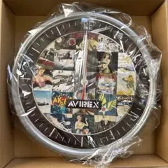 AVIREX コラージュデザイン掛け時計　限定ノベルティ
