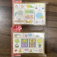 ポケモン　スタンプセット　2個セット　レトロ　トミー　ポケットモンスター