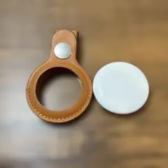Apple AirTag プラスレザーキリング ブラウン
