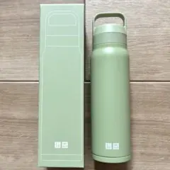 【新品未使用】UNIQLO 炭酸対応ステンレスボトル グリーン 非売品 ユニクロ