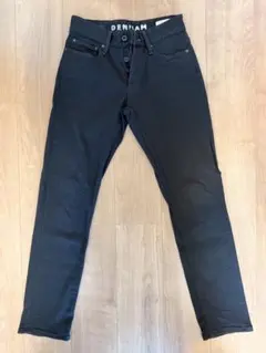 デンハムDENHAM RAZOR スリムフィット ブラックデニム W27 L32