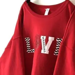 ジャージーズ LOVE WARRIORS スウェット XL レッド 赤 古着