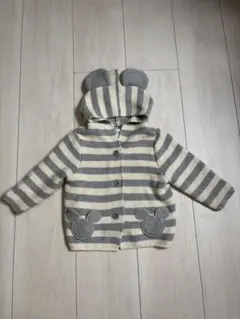 baby GAP ミッキーフード付きカーディガン　6-12ヶ月