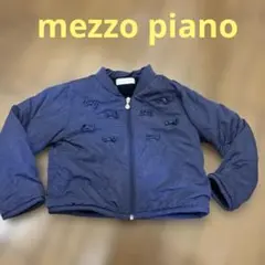 mezzo piano メゾピアノ　ネイビーリボンキルティングジャケット