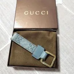 GUCCI キーホルダー GG柄 ブルー