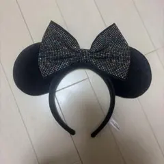 ミニーマウス耳カチューシャ ビジュー付き