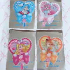 映画 キミプリ 特典 ひろがるスカイプリキュア ４枚セット うちわ型クリアカード