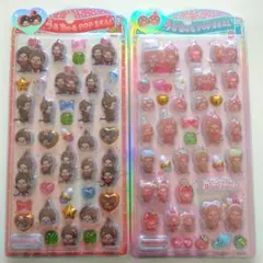 モンチッチ　うるちゅる　ポップシール　2枚セット