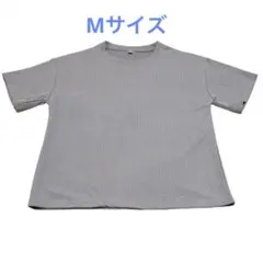 シンプル⭐️グレー 半袖 Tシャツ 夏服 サラサラ素材 おしゃれ メンズ M