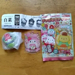 サンリオ　ガチャ　白菜マスコット　キラぷるステッカー　マイメロ　マイメロディ