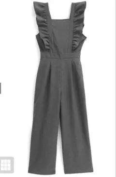 【タグ付き新品】GRLフリル付きグレーサロペット