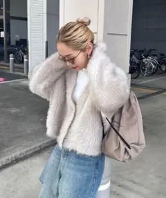 CIAOPANIC TYPY 【WILLOW】CATシャギーニットカーディガン