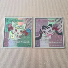 プリキュア映画　イオンシネマ限定　アクリル色紙　プリルン　メロロンキュアキッス