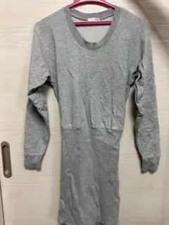 GYDA グレー ロングワンピース バックオープン