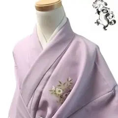 たぬき亭】た63 着物 化繊 洗える着物 胴抜き 踊り 紫 花 - メルカリ