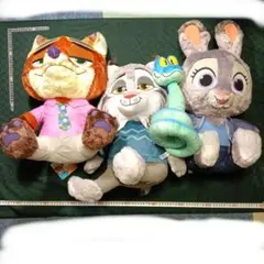 巨大ぬいぐるみ　ジュディ ニック ゲイリー　パウバード　ぬいぐるみ4セット【大】