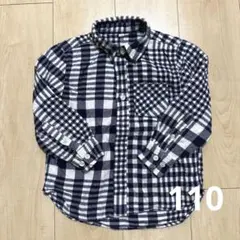 無印良品　チェックシャツ　110CM