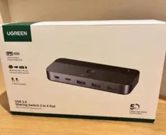 UGREEN USB 3.0 2入力4出力ハブ CM662
