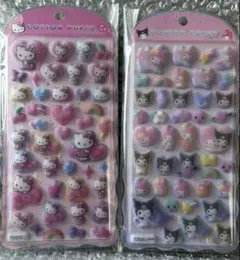 クラックス　サンリオ　コットンパフィシール　キティ　マイメロ　クロミ　新品