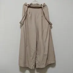 美品 アズノウアズ ピンキー サスペンダー付き ワイドパンツリネンブレンド