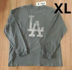 【新品】MLB　ドジャース　ロンT　LLサイズ　古着加工　XL