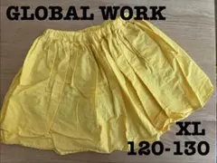 【120-130 XL】グローバルワーク スカパン 黄色 女の子 スカート