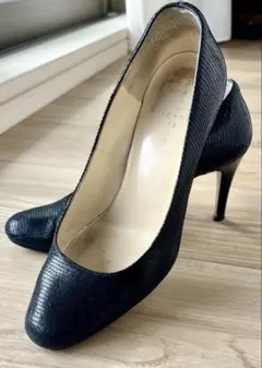 AkiraOsaki Elegance パンプス ブラック 22.5 35.5