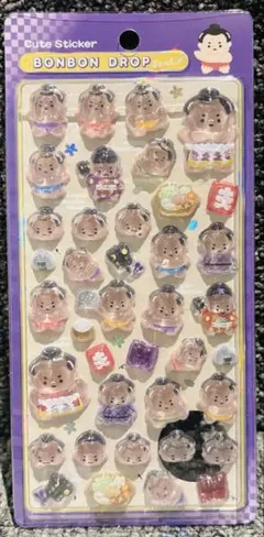 【正規品 即日発送】ボンボンドロップシール 和柄 相撲