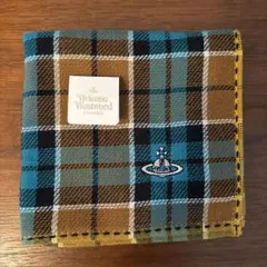 Vivienne Westwood ハンカチ チェック柄 オーブ刺繍のサムネイル