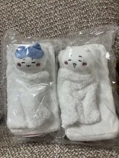 ちいかわ　おふとんぬいぐるみ　ティッシュケース　ちいかわ・ハチワレセット