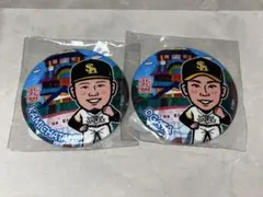 福岡ソフトバンクホークス 谷川原健太 缶バッジ 若鷹ガチャファイト
