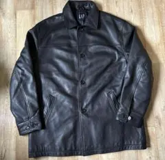 【極美品】90s OLD GAP レザーカーコート ※夏の期間のみの販売ですのサムネイル