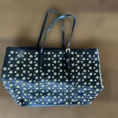 ー*ー様 【美品】JIMMY CHOO トートバッグ スター 星柄 ネイビー ホ