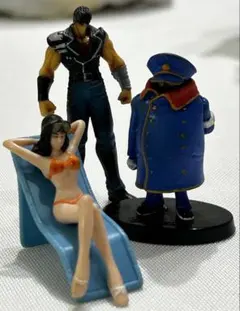 フィギュアセット 3体 峰不二子、ケンシロウ、銀河鉄道999車掌さん