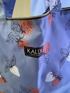KALDI いちご柄エコバッグ