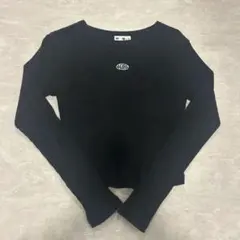 X-girl クロップドトップス　腹だし　長袖　韓国　y2k