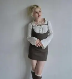 andmary チェック Betty layered check dress - メルカリ