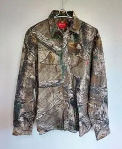 極美品 SUPREME シュプリーム 25SS リアルツリー フード長袖シャツ 極美品 SUPREME シュプリーム 25SS リアルツリー フード長袖