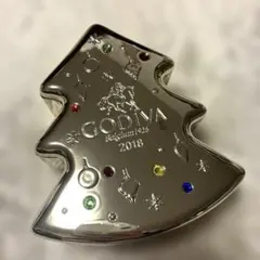 ゴディバ　Xmasあき缶シルバー　小物入れ　GODIVAのサムネイル