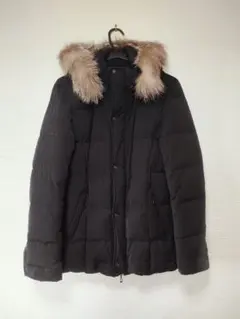 ◆ NICOLE CLUB FOR MEN ダウンジャケット ファー ブラック