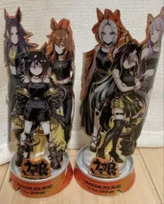 【ケース付き】ウマ娘&ZONeコラボ 手作りメタルスタンドステゴ一族コンプセットのサムネイル