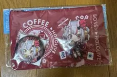 ホロライブ hololive BOSS コラボ 缶バッジ ポーチ 百鬼あやめ