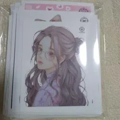 にゃあちゃんの文具屋さん様 ステッカー50枚 まとめ売り コラージュ 女の子②