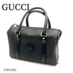 グッチ GUCCI ミニ ボストン ハンドバッグ PVC マイクロGGのサムネイル