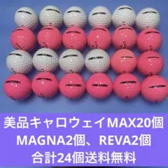 상태 좋음 캘러웨이 맥스 20개, 마그나 2개, 레바 2개 총 24개 무료배송