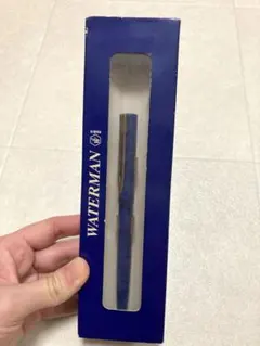 WATERMAN 万年筆 本体 ブルー系　箱付きのサムネイル