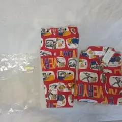 昭和レトロ当時品　100サイズ　子供用パジャマ上下セット　新品未使用品