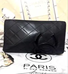 【美品✨️】CHANEL✨️シャネル カンボンライン ピンク 長財布 ⑧