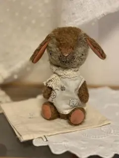 うさぎに憧れるくまさん テディベア アーティストベア 海外作家様